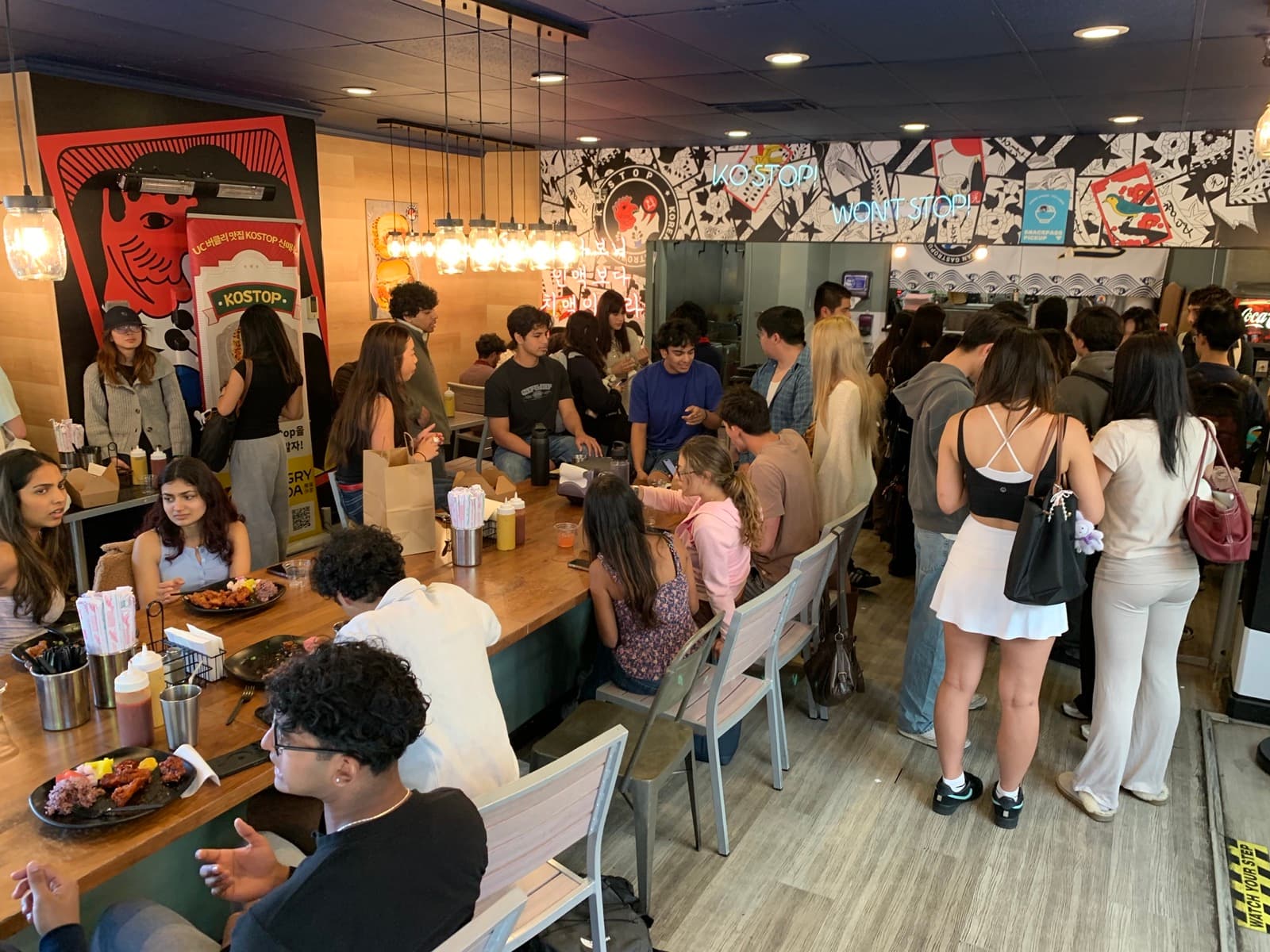 Berkeley students at KoStop during the Splash event