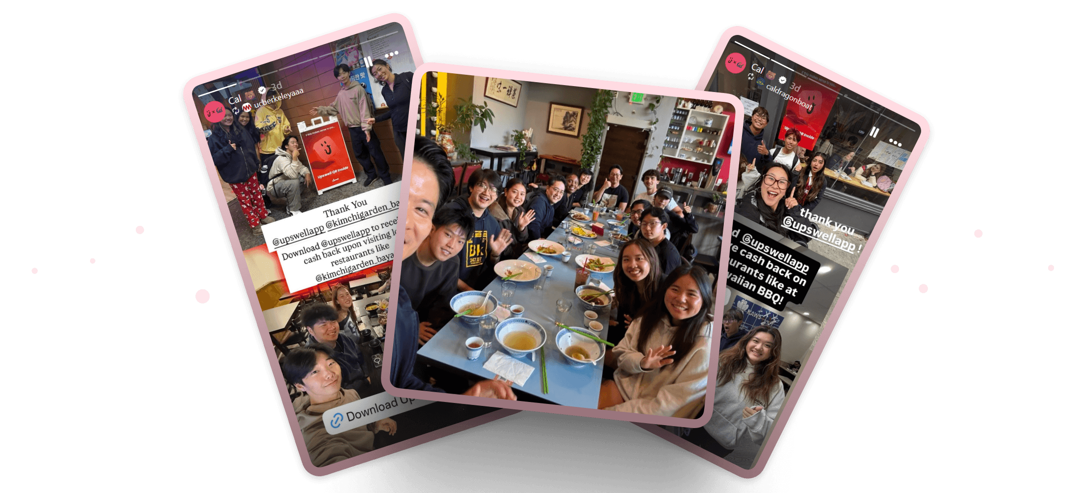 Social proof from Upswell creator campaigns