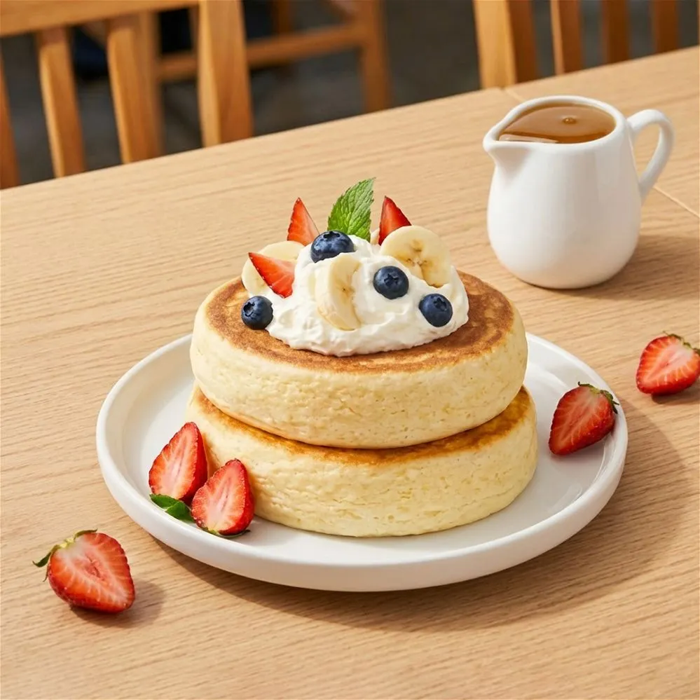 Fluffy soufflé pancakes